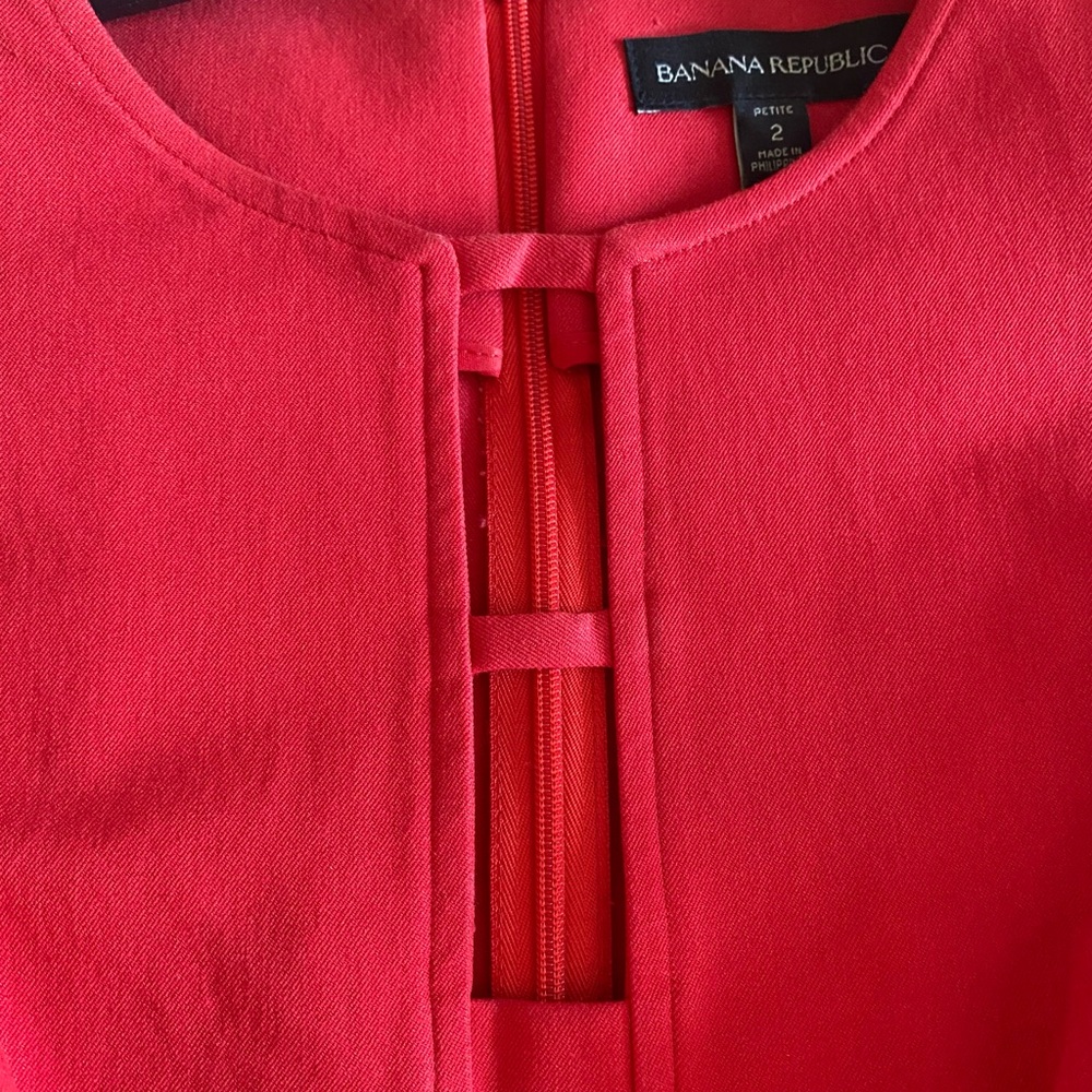 Banana Republic Vibrant Red Top